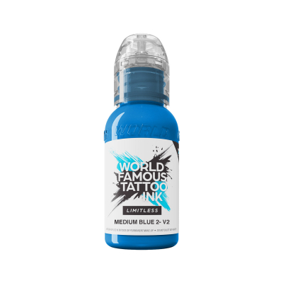 World Famous Limitless Tattoo Ink - Medium Blue 2 v2